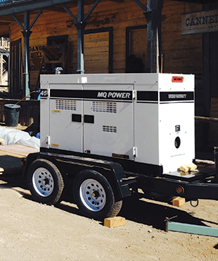 Visit Website Photo of MQ Power generator on blocks